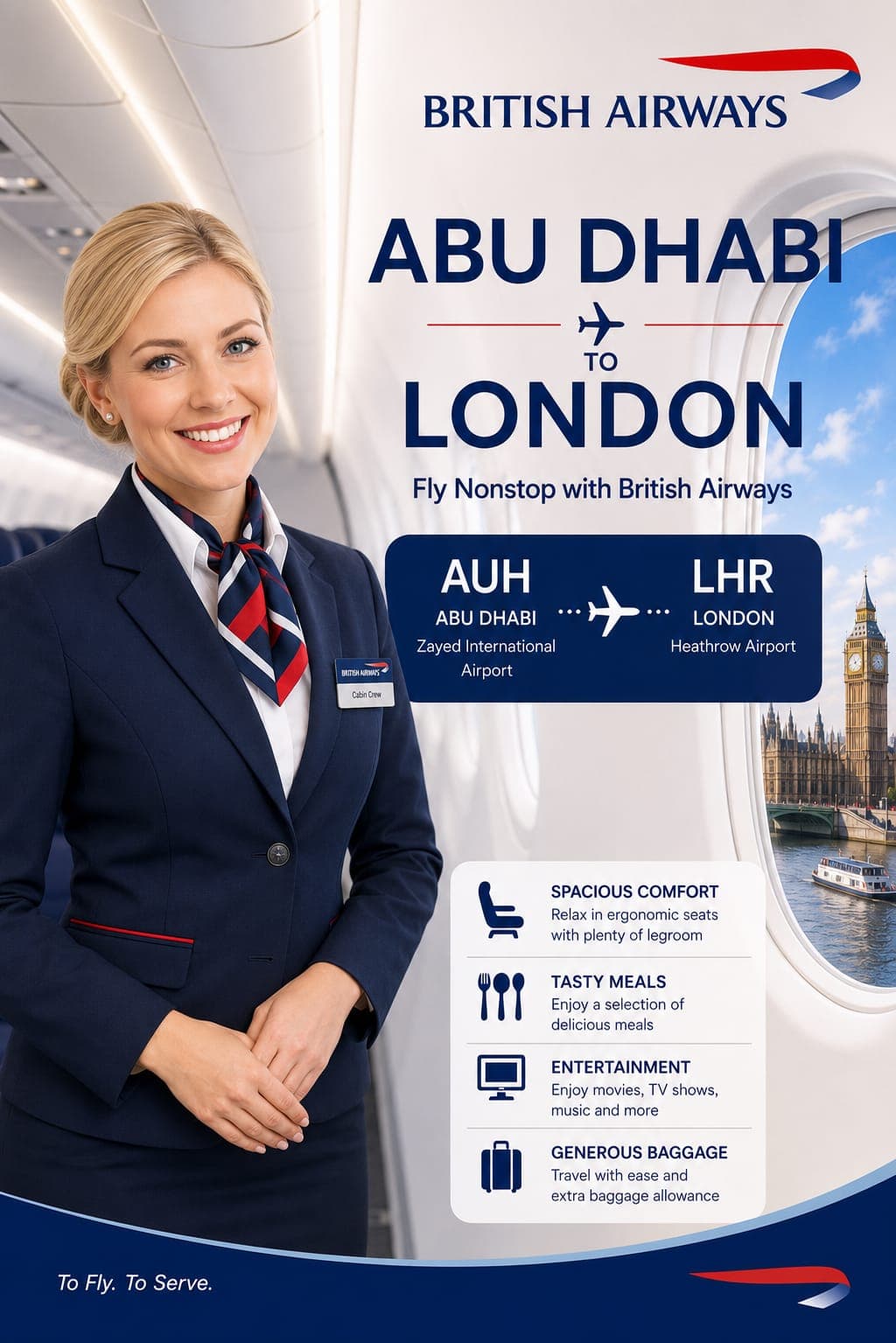 Abu Dhabi to London Flights | REDE FLIGHTS