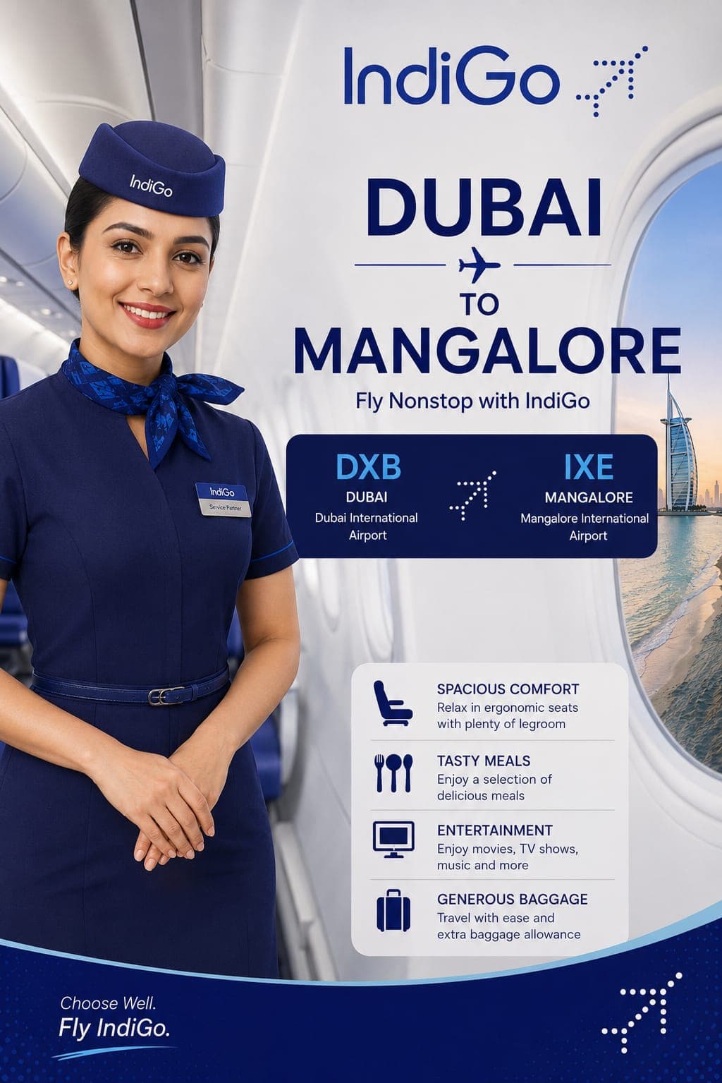 Dubai to Mangalore Flights | REDE FLIGHTS