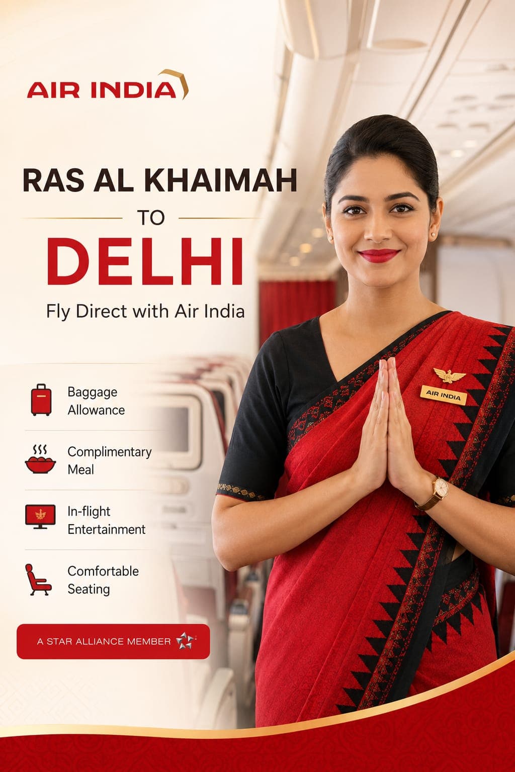 Rasalkhaimah to Delhi Flights | REDE FLIGHTS